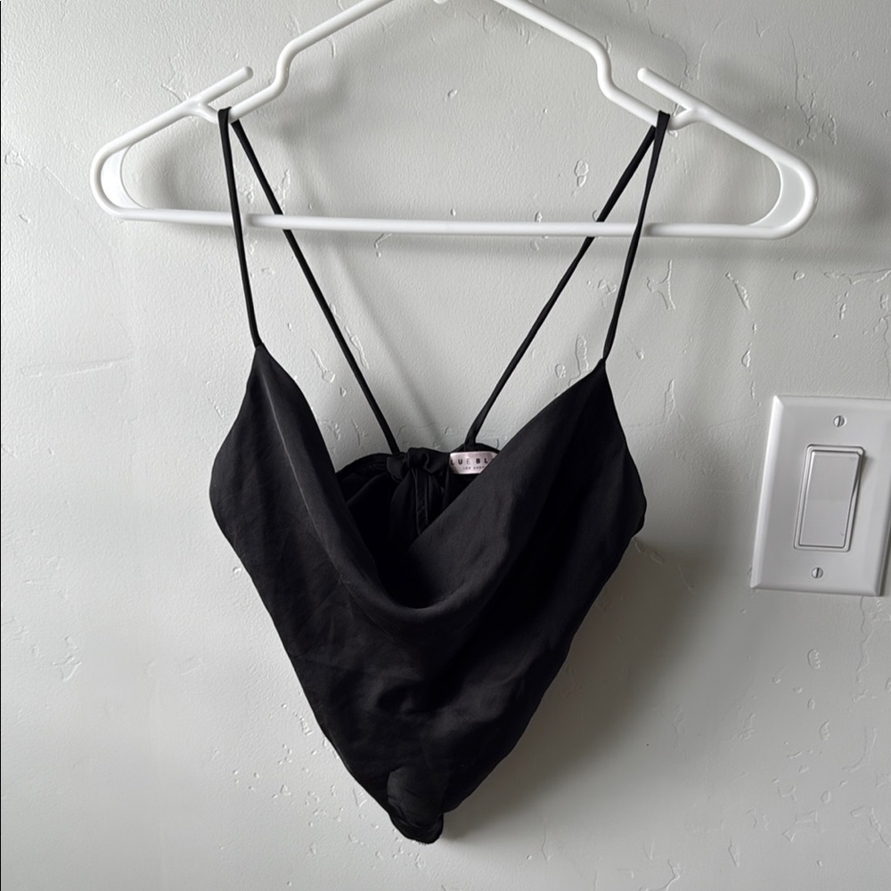 Chic Black Strappy Top